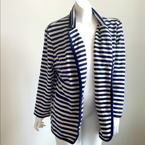 NWT Cynthia Rowley Striped T-Shirt Blazer